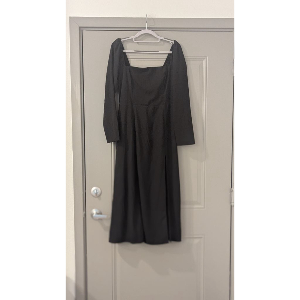 Women's Abercrombie & Fitch Black Long Sleeve Dress M - Picture 2 of 15